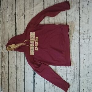 Boston College Eagles Burgundy Gold Pullover Hoodie M